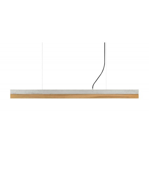 GANTlights [C] Concrete & Oak Pendant Lamp